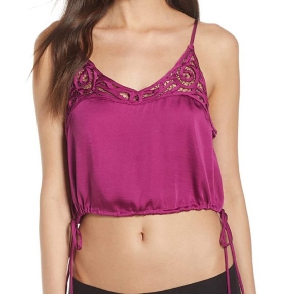 NWT Free People Blouson Brami Dark Orchid Camisole